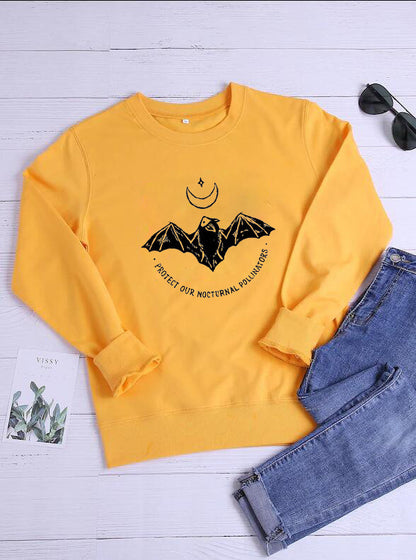 PROTECT OUR NIGHTLY PENDER Sweatshirt Lustiger Hoodie mit Mond- und Sterngrafik, 100 % Baumwolle, Protect Grunge Jumper, Zitat-Kunst-Outfits 