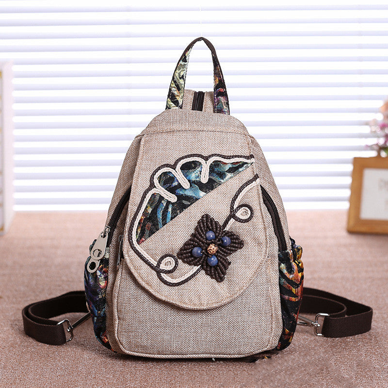 Chinese style retro travel backpack