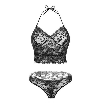 Nueva lencería erótica Conjunto de pijama con perspectiva sexy Lencería de encaje con tirantes 