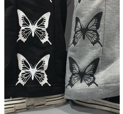 Harajuku Style Bedruckte lockere Freizeithose für Damen
