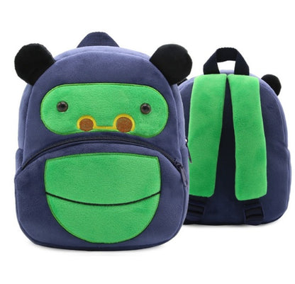 Mochila escolar para niños con diseño de arcoíris de dibujos animados, material de felpa suave para bebés y niñas, mochilas escolares para niños de jardín de infantes.