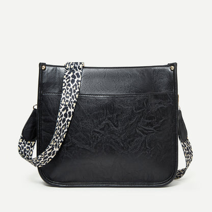 Crossbody-Schultertaschen mit Leopardenmuster und großer Kapazität