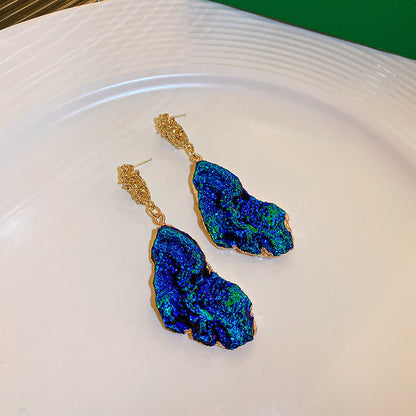 Pendientes redondos con borlas de concha y diseño de flores, ligeros, de lujo y de gran sentido.