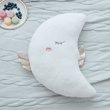 Neu Gefüllte Engel Wolke Mond Sterne Plüsch Kissen Weiche Kissen Wolke Gefüllte Plüsch Spielzeug für Kinder Baby Kinder Kissen Mädchen