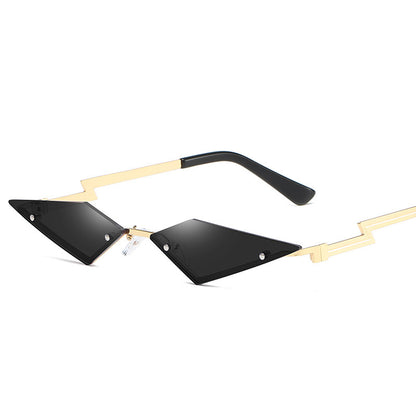 Modische randlose Sonnenbrille für Damen