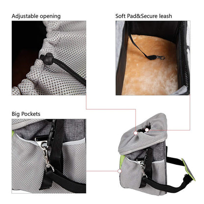 Cesta para perros con cuadro de bicicleta para mascotas