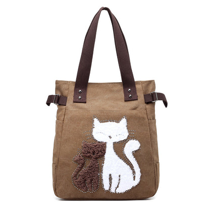 Süße Plüsch-Canvas-Tasche 