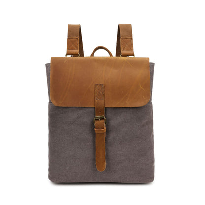 Mochila minimalista informal de piel de caballo