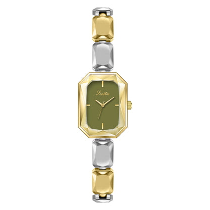 Armbanduhr Cut Square Damen Kleine Quadratische Uhr