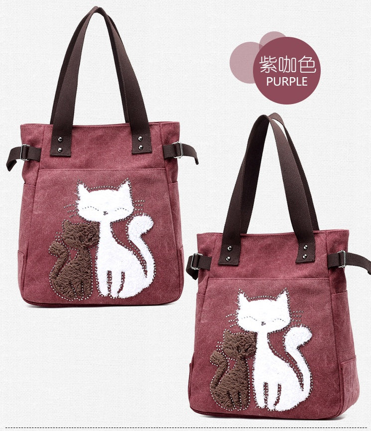 Süße Plüsch-Canvas-Tasche 