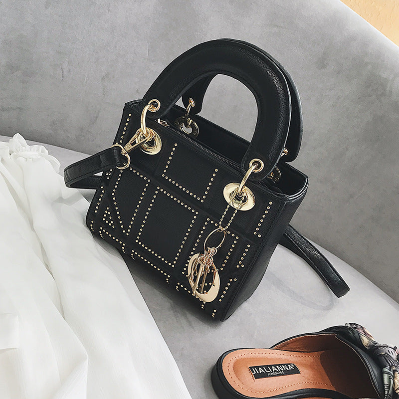 Dai Fei Bag Rivet Small Square Bag Small Xiangfeng Portable Shoulder Bag
