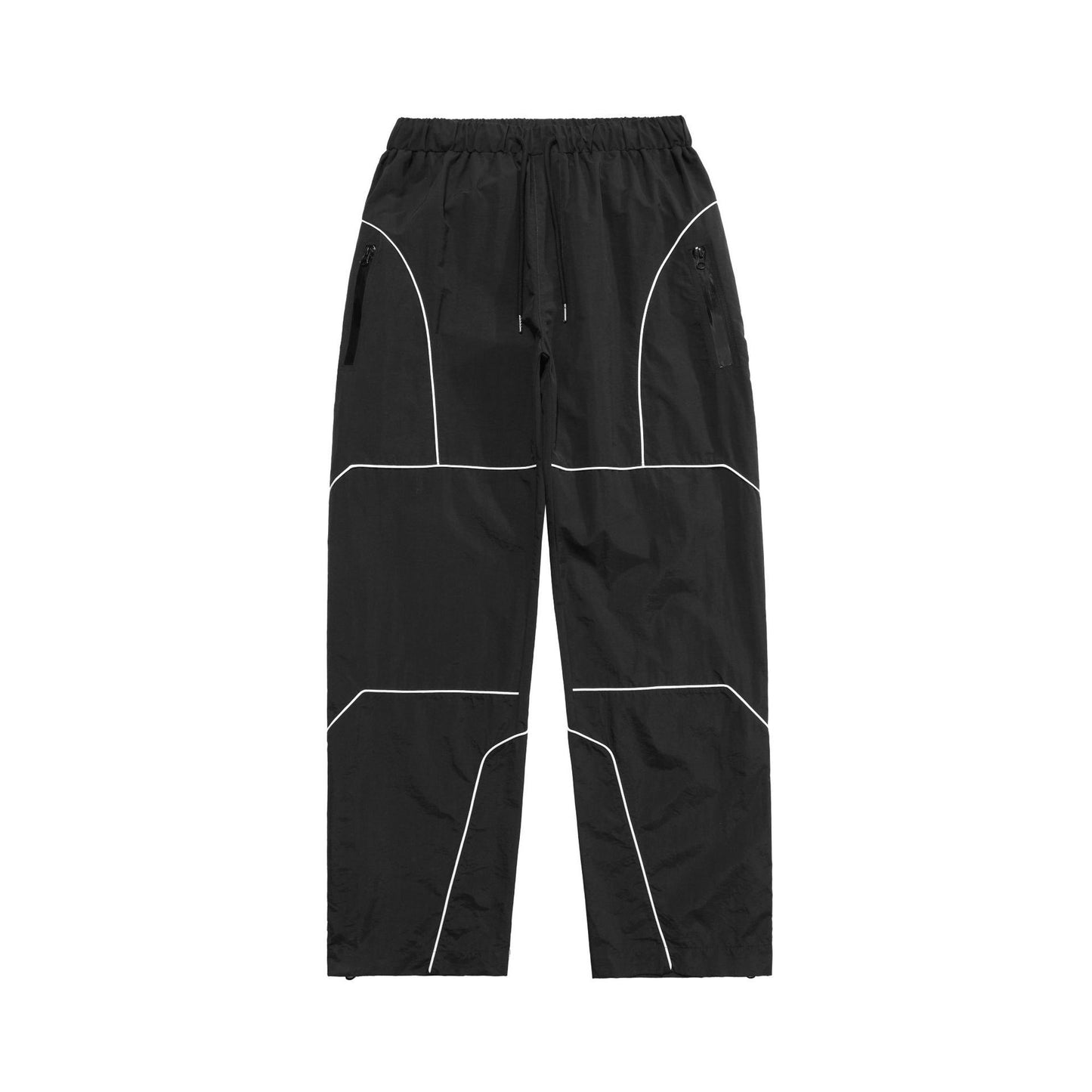 Trousers Full  Zipper Loose Casual Pants For Men And Women