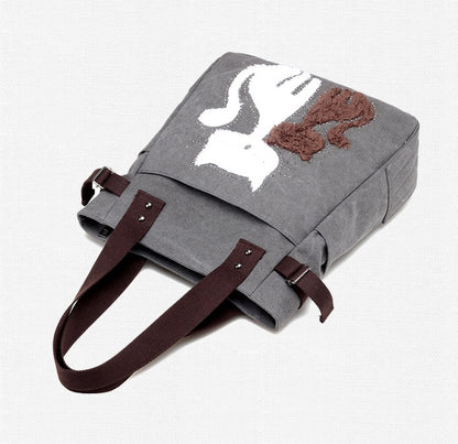 Süße Plüsch-Canvas-Tasche 
