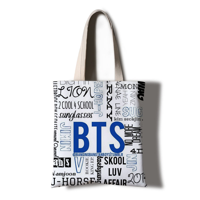 Handbag student letter art travel tutorial bag