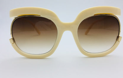 Gafas de sol voladoras para mujer, montura media de ojo de gato para mujer