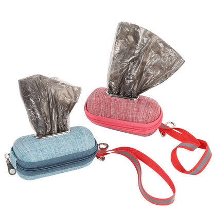 Dispensador portátil de bolsas para excrementos de perro y gato. Soporte para recoger bolsas.