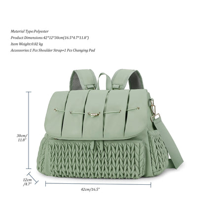 Bolsa de pañales impermeable y aislante para viajes al aire libre
