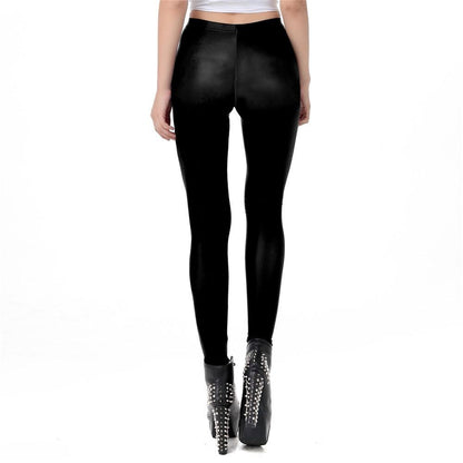 Hose mit 3D-Rosenschädel-Print für Damen