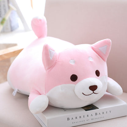 Peluche de perro Shiba Inu gordo de 36 cm y 55 cm, suave y kawaii, con dibujos animados, regalo ideal para niños y bebés.