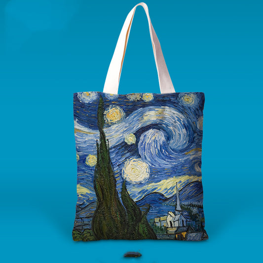 Impressionist canvas bag
