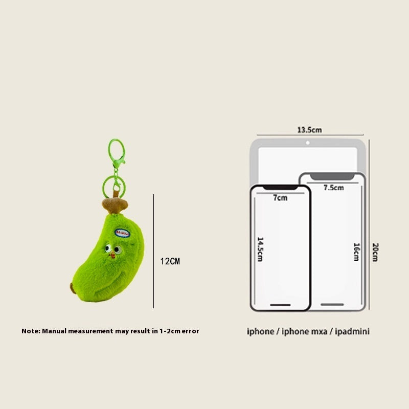Plush Cooing Banana Keychain