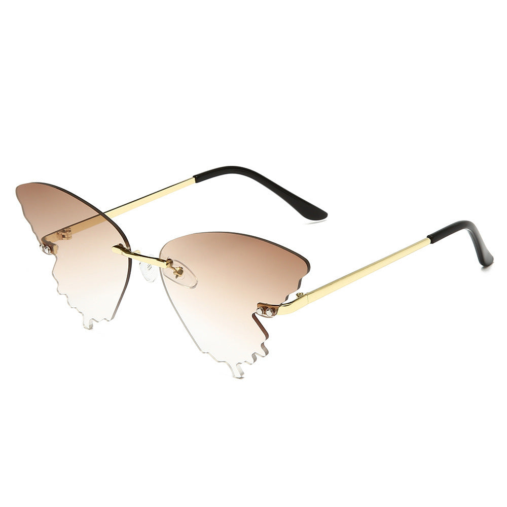 Sex Butterfly Sunglasses Men and Women Trend Colorful Street Shooting Ink