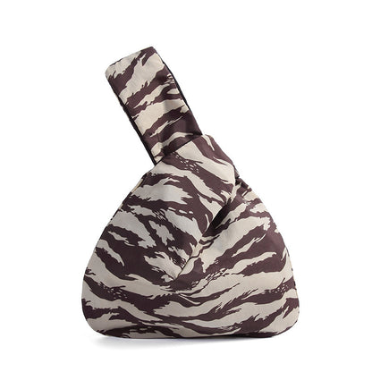 Japanische Mini-Handgelenktasche mit Knoten, Damen-Tasche mit Henkel