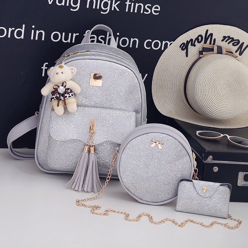 All-match Leisure Travel Tassel Backpack Women