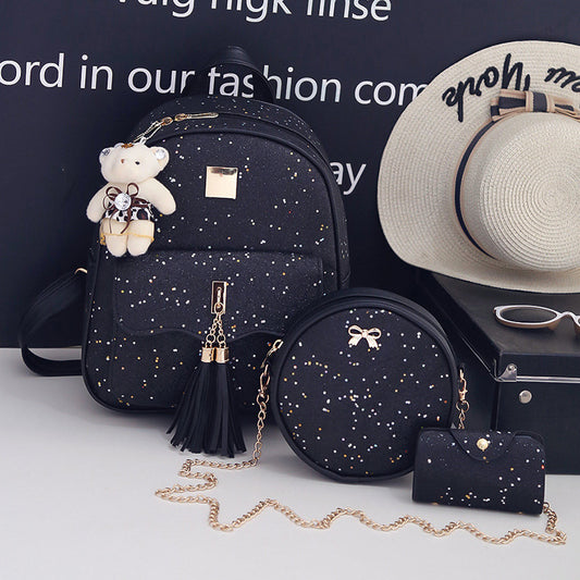 All-match Leisure Travel Tassel Backpack Women