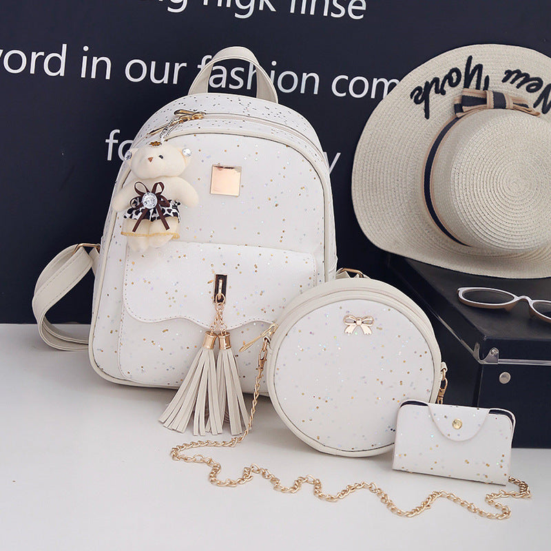 All-match Leisure Travel Tassel Backpack Women