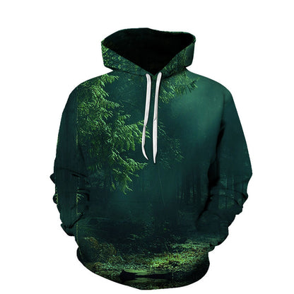 Sudaderas deportivas con capucha casuales para hombre y mujer con diseño de hojas de arce playeras
