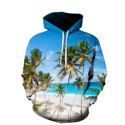 Sudaderas deportivas con capucha casuales para hombre y mujer con diseño de hojas de arce playeras