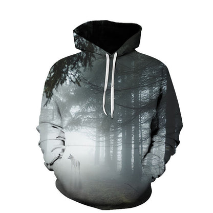 Sudaderas deportivas con capucha casuales para hombre y mujer con diseño de hojas de arce playeras