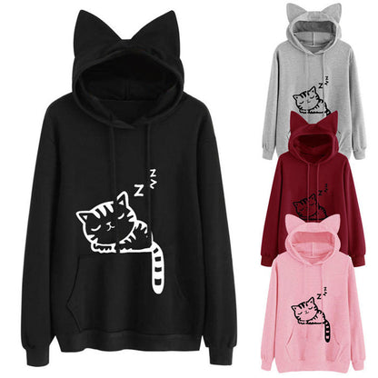 Sudadera de manga larga con capucha para mujer, top corto informal