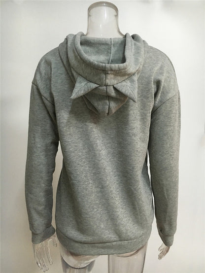 Sudadera de manga larga con capucha para mujer, top corto informal