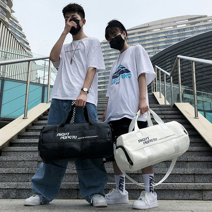 Bolsa de viaje de gran capacidad para entrenamiento deportivo, bolso de mano impermeable de PU, bolsa de gimnasio.