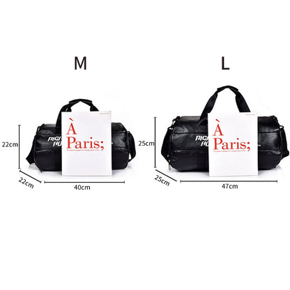 Bolsa de viaje de gran capacidad para entrenamiento deportivo, bolso de mano impermeable de PU, bolsa de gimnasio.