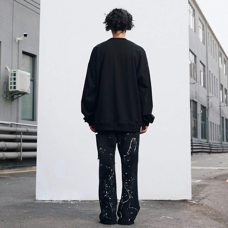 All - match Personality Ripped Simple Pants For Men - BAGMODA