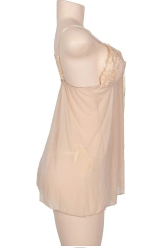 Camisón de lencería sexy de gran tamaño con tirantes