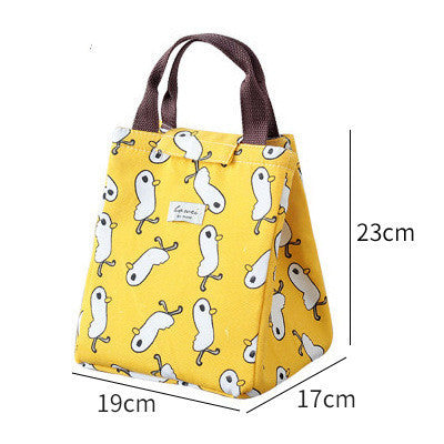 Portable Waterproof And Thick Aluminum Foil Insulated Lunch Bag