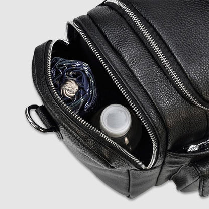 Bolso de viaje de mano de cuero para hombre
