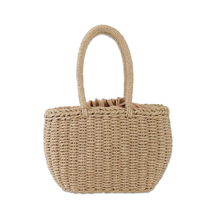 Bolso de paja de bambú para mujer