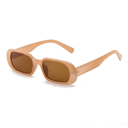 Gafas de sol cuadradas pequeñas, gafas de sol retro de moda para hombres y mujeres europeos y americanos.