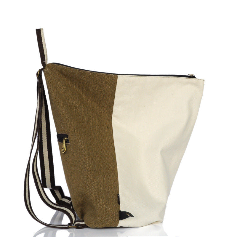 Embroidered Canvas Backpack