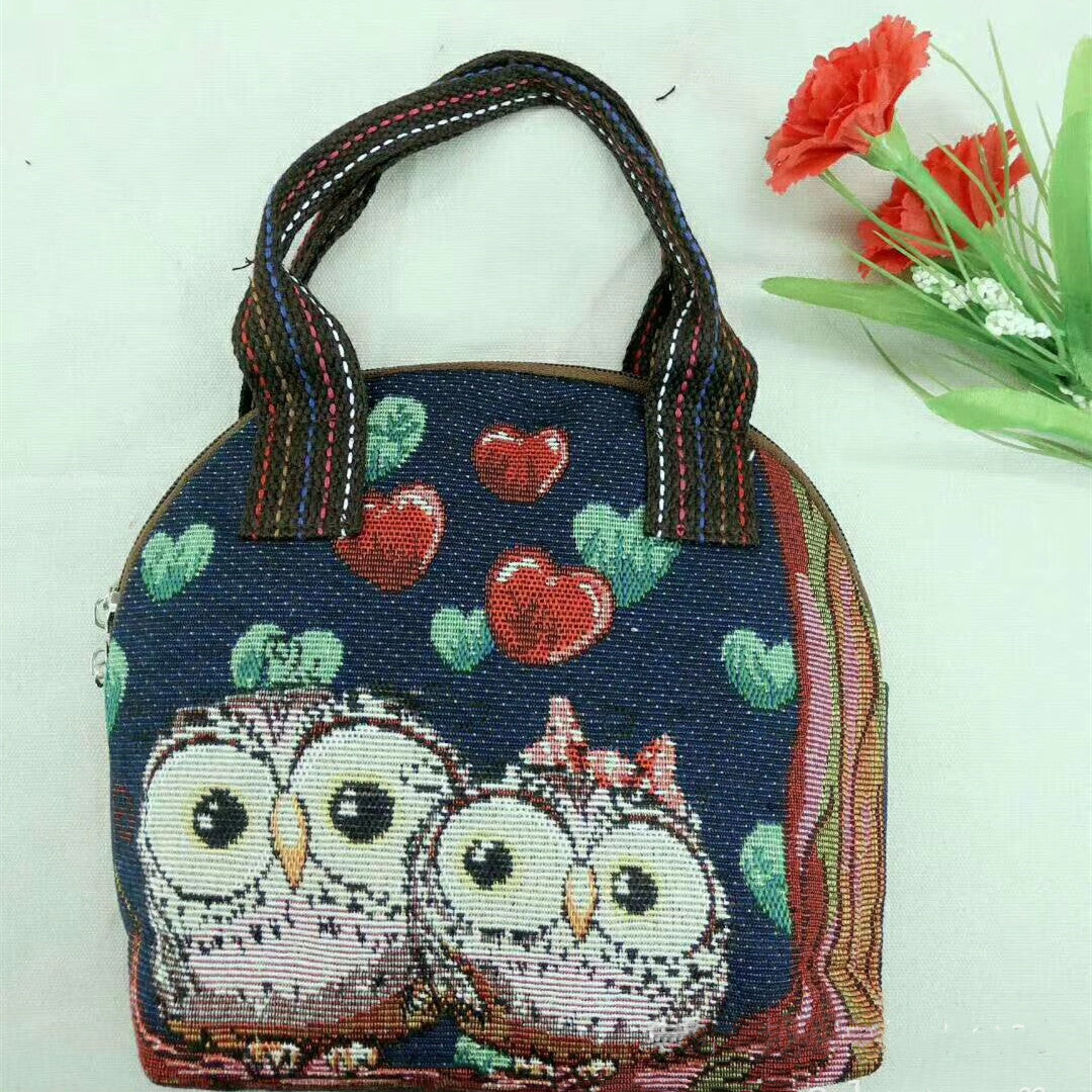 Cartoon Animal Series Lunch Box Bag Storage Small Portable