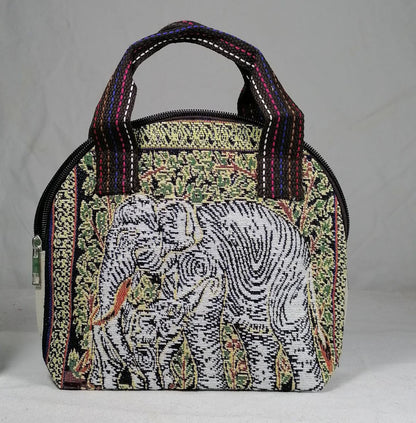 Bolsa para lonchera con dibujos de animales, pequeña y portátil.