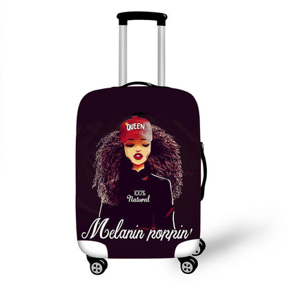 Bolsa con ruedas de arte africano