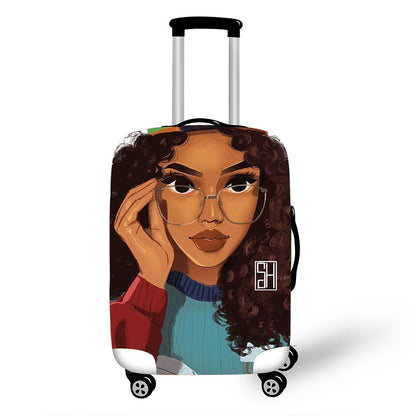 Bolsa con ruedas de arte africano