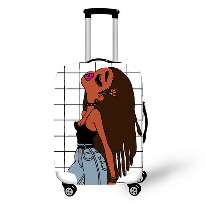 Bolsa con ruedas de arte africano