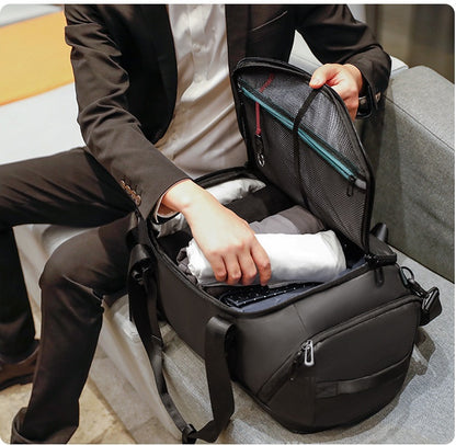 Mochila de viaje de tela Oxford para exteriores para hombre
